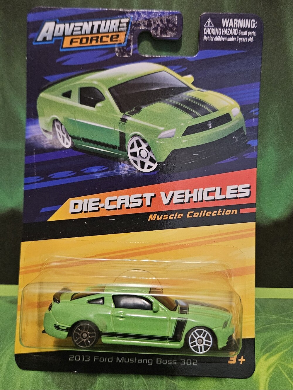 Adventure Force Green Die-Cast 2013 Ford Mustang Boss 302 Car
